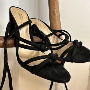 SCHUTZ strappy block heel